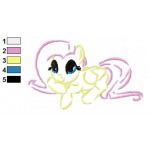 Fluttershy My Little Pony Embroidery Design